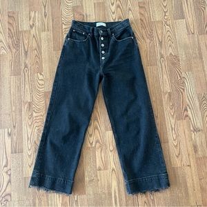 Abercrombie The Crop Wide Leg Ultra High Rise size 27